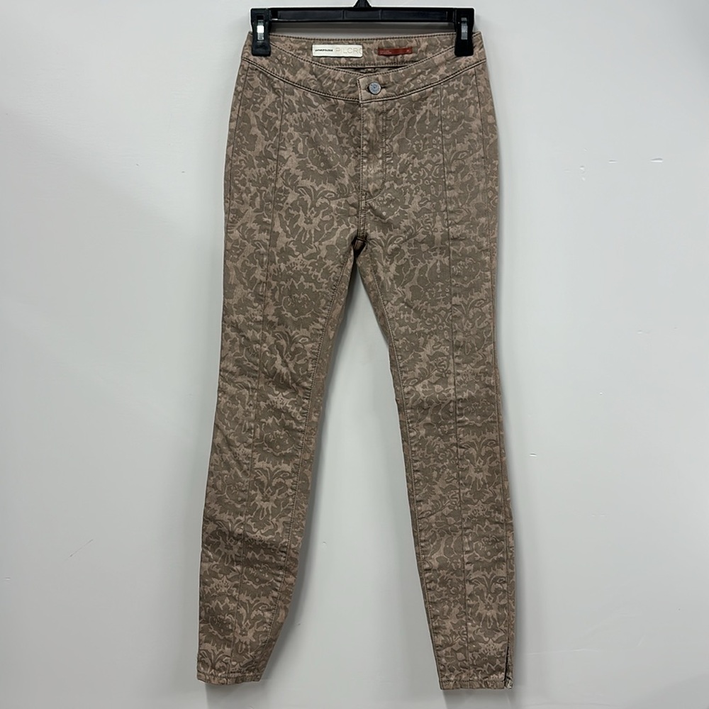Anthropologie Pilcro Velvet Print Jeans 25